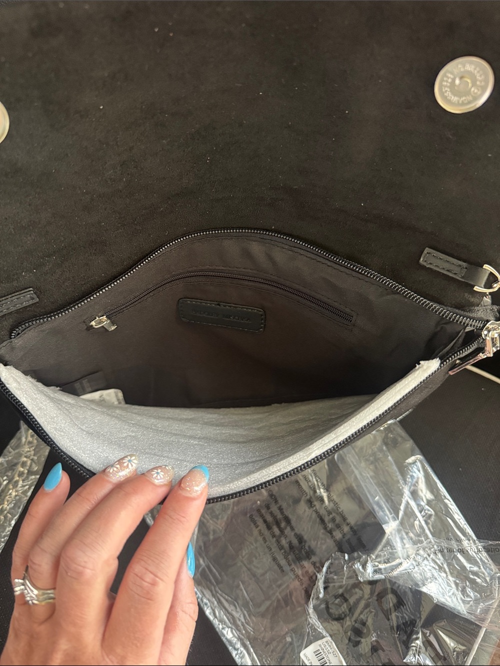 NWT, RhineStone, Badgley Mishka shoulder bag/clutch - Picture 5 of 5